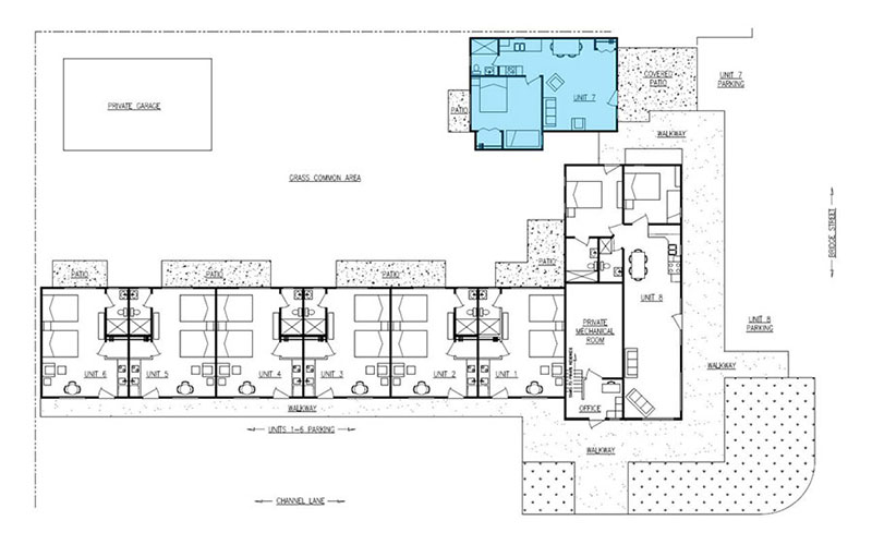 property map 2 bedroom cottage location