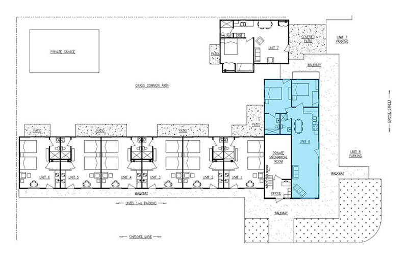 property map 2 bedroom suite location